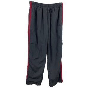 NordicTrack Black/Red Stripes Men's Track Pants Size L Athletic Gym Workout